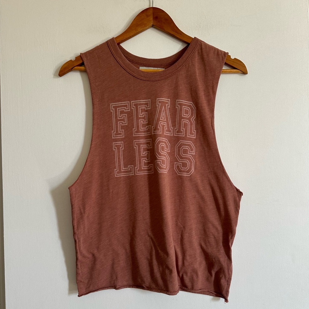 Barry’s Bootcamp ‘Fearless’ Pink Workout Athletic Activewear Tank size Medium